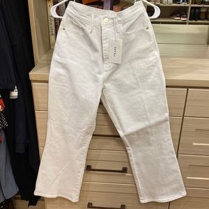 Frame white jeans